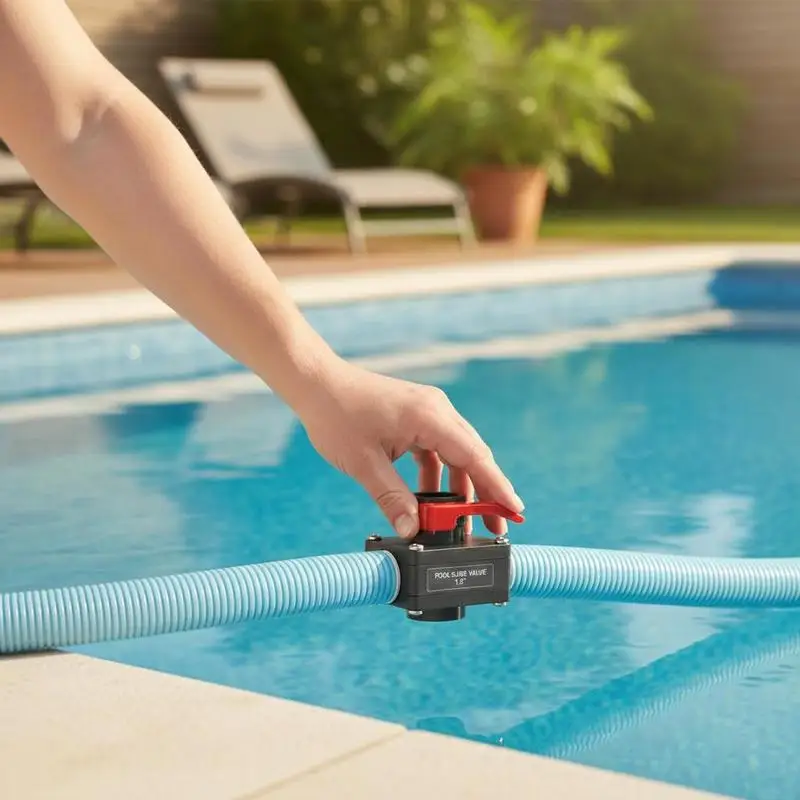 Vanne de piscine 1,5 pouce, lot de 2, en PVC durable pour tuyau de pompe de filtration de piscine hors sol, vanne de piscine, vanne de raccordement, vanne de piscine hors sol, vanne de contrôle du