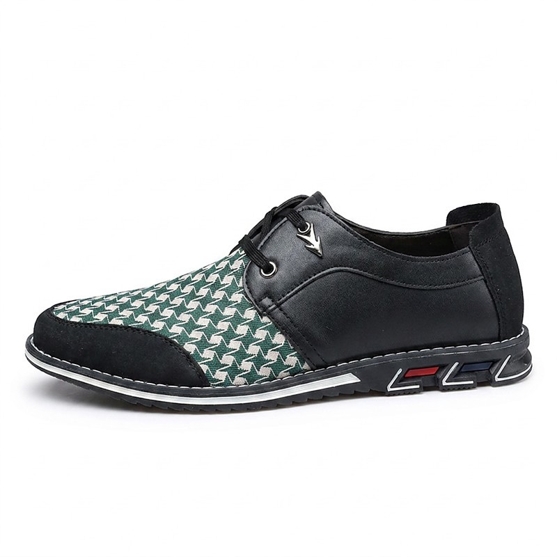 Men's Retro Colorblock Lace-Up Sneakers, Bold Fashion Sport Shoes for Men, Streetwear Style, Party, Travel, Outdoor Daily Wear