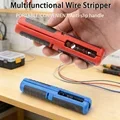 Pince à dénuder et à couper les câbles multifonctionnelle, outil à main portable avec poignée antidérapante, outil de quincaillerie, outil à main avec clip de fixation