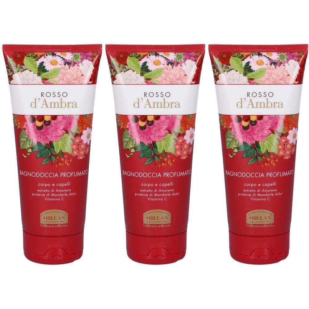 Helan ROSSO D'AMBRA Bagnodoccia Profumato 3x200 ml