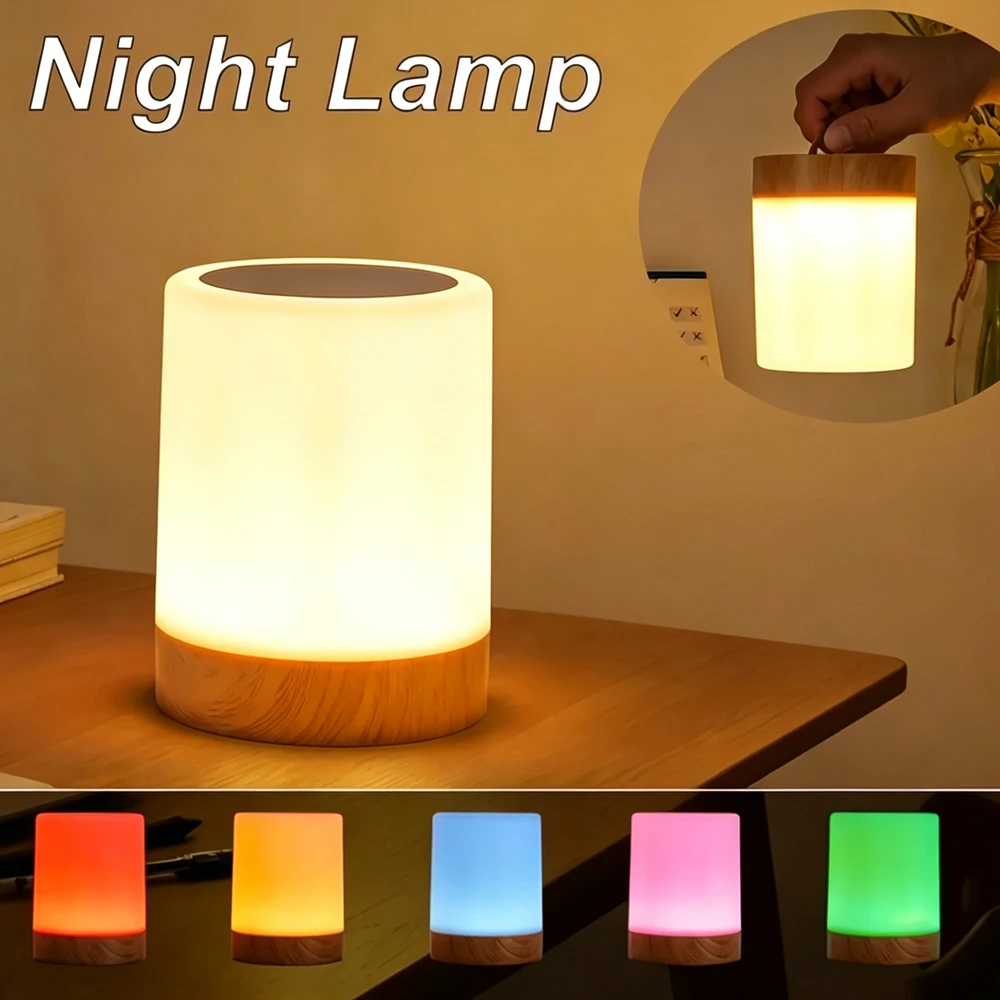 Lampes de nuit LED, lampes de chevet à intensité variable, lampes de chevet rechargeables, lampes de chevet pour chambre à coucher, éclairage de chevet, décoration, lampes de table LED à commande tactile pour la lecture