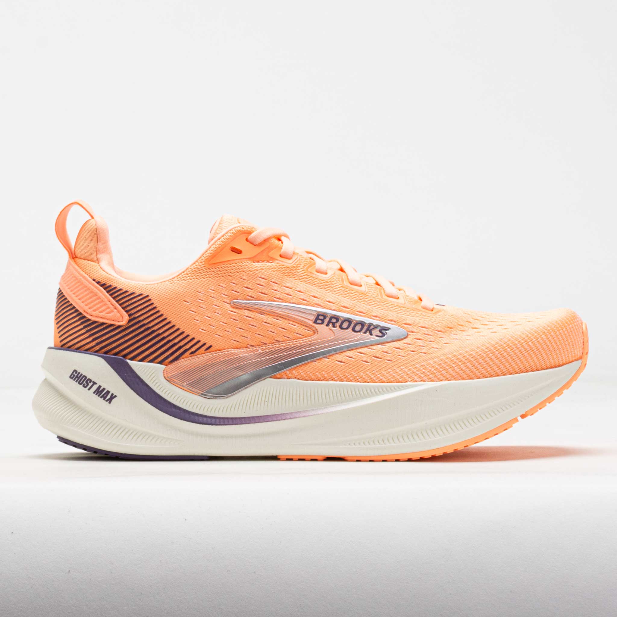 Brooks Ghost Max 4 Women's Running Shoes Cyber Peach/Grape/Bluewash
