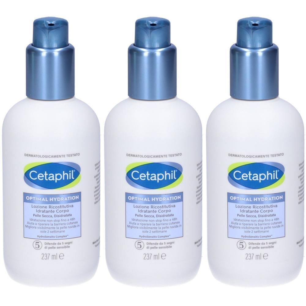 Cetaphil Optimal Hydration Lozione Ricostitutiva Idratante Corpo 3x237
