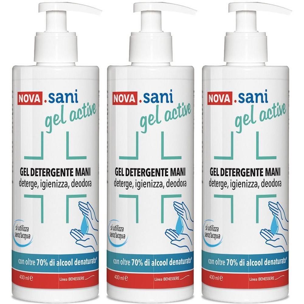 Nova.Sani Gel Active Mani 3x400 ml