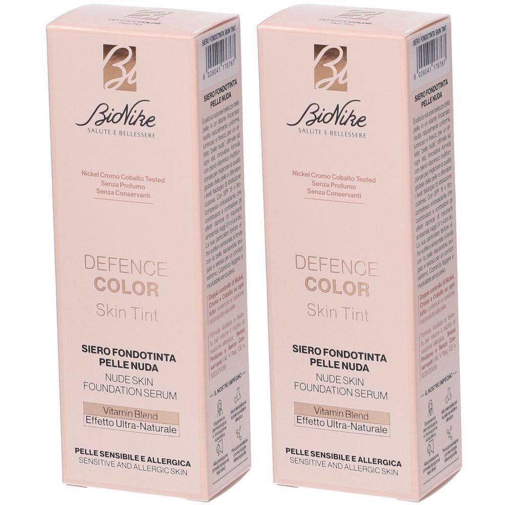 Bionike Defence Color Skin Tint Fondotinta Pelle Nuda N2,5 Almond 2x30