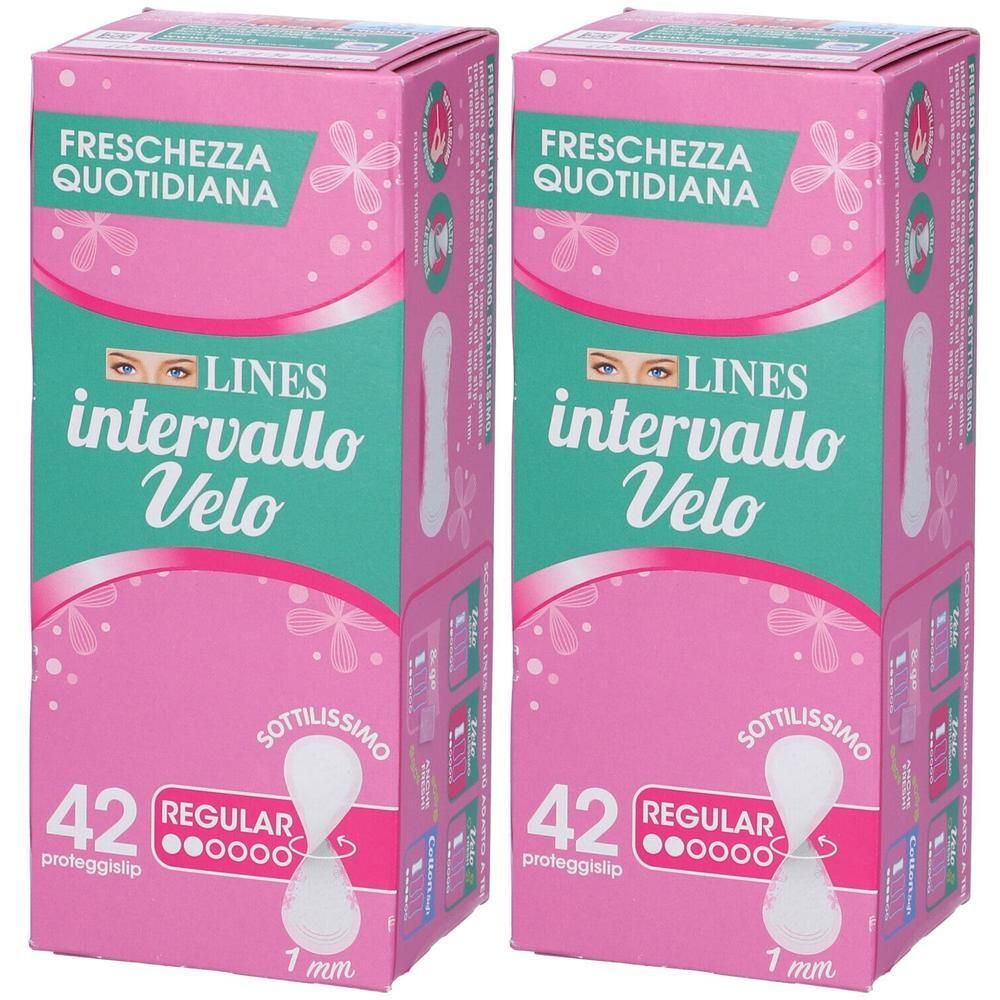 Lines Intervallo Velo Slip 2x42 pz Assorbenti