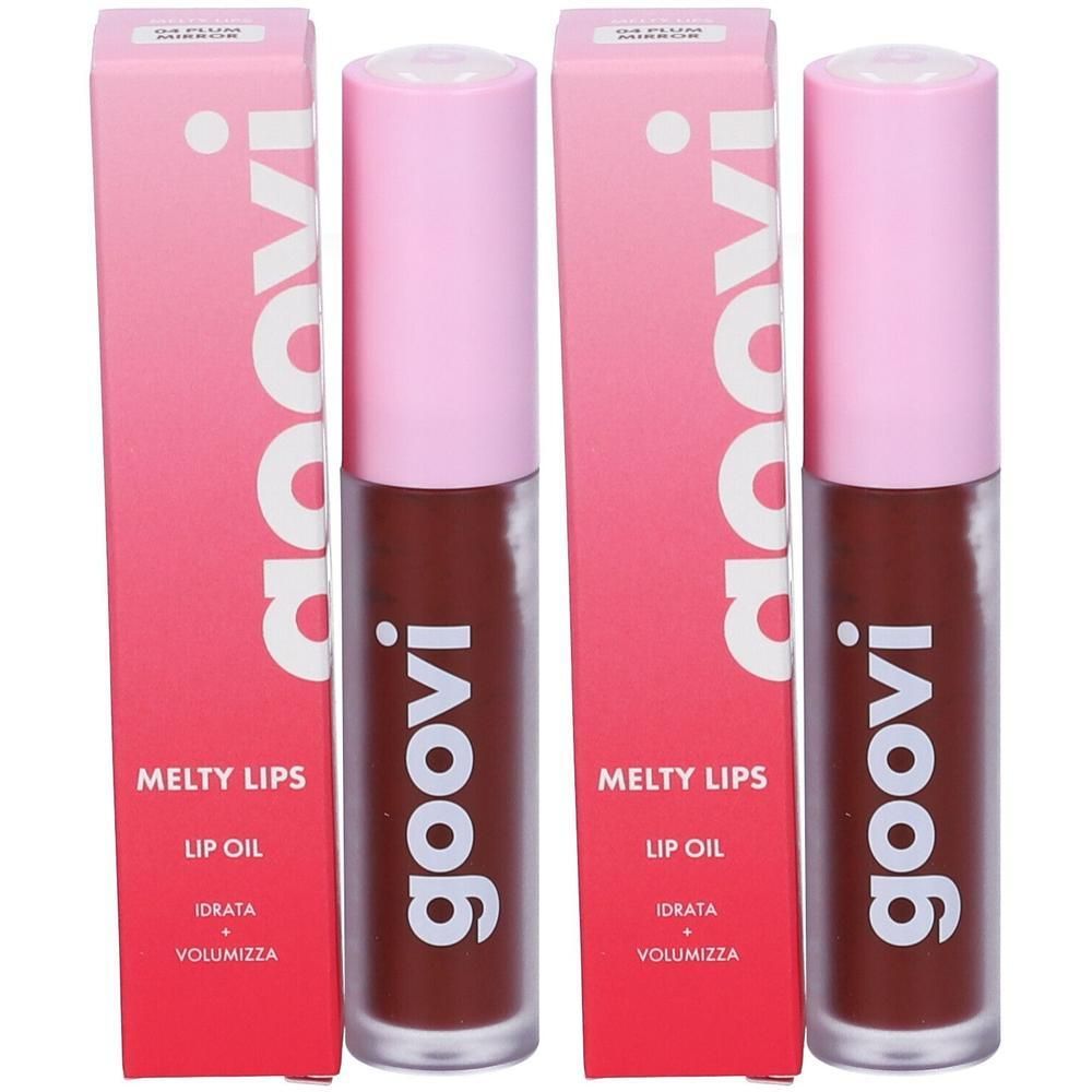 Goovi Melty Lips Olio Labbra Tonalità 04 Plum Mirror 2x4 ml