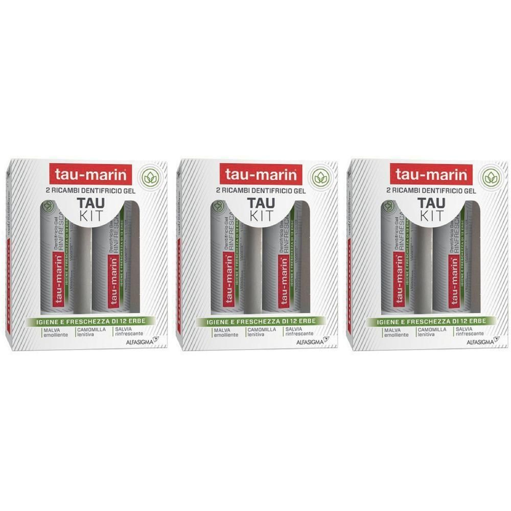 Tau-Marin Ricambio Dentifricio Gel Rinfrescante 3x2x20 ml