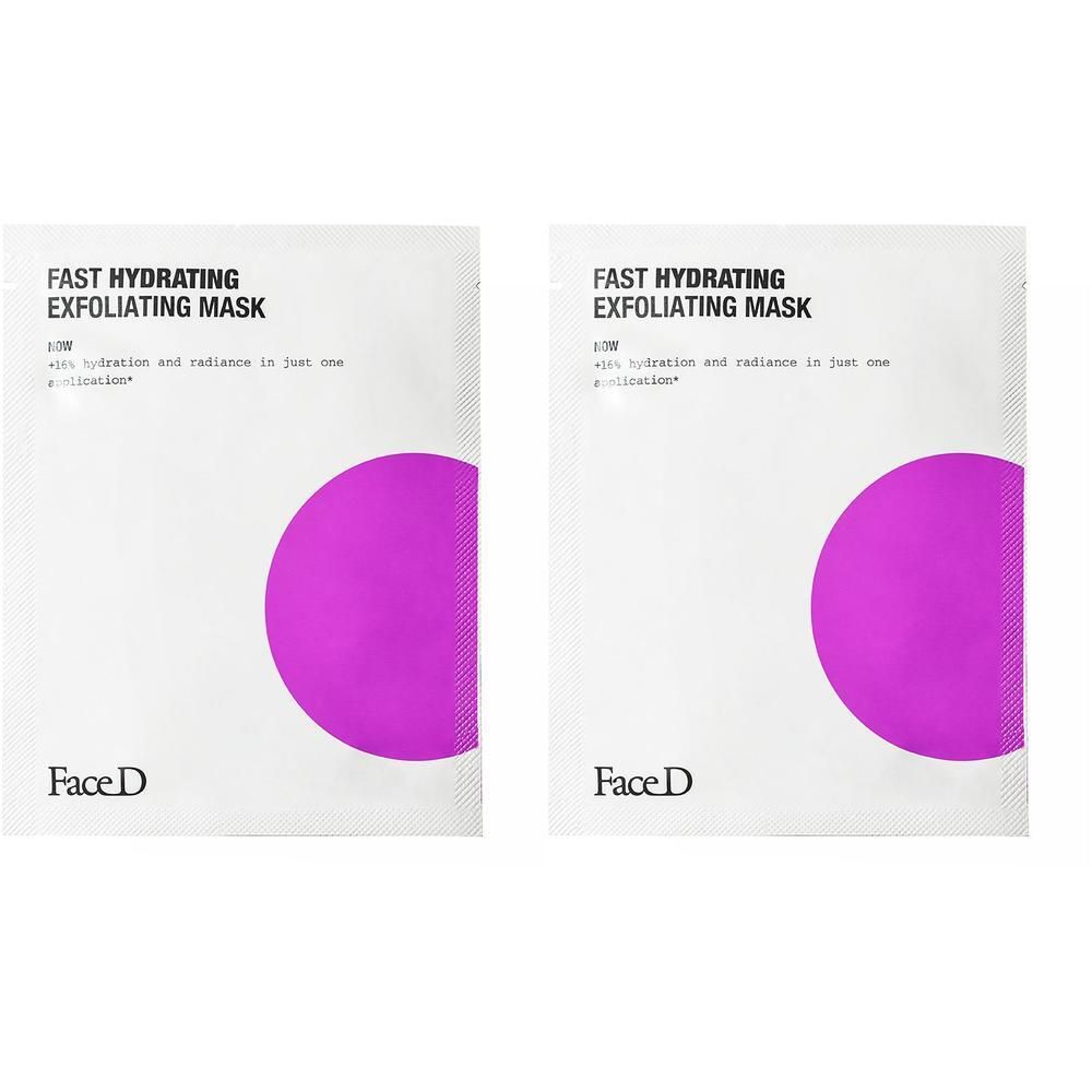 FaceD Maschera Esfoliante Effetto Immediato 2x17 g