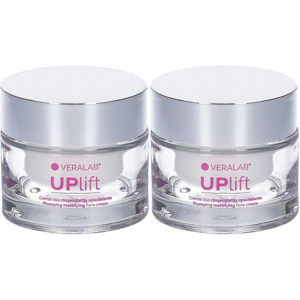 Veralab Uplift Crema Viso Rimpolpante Opacizzante 2x50 ml