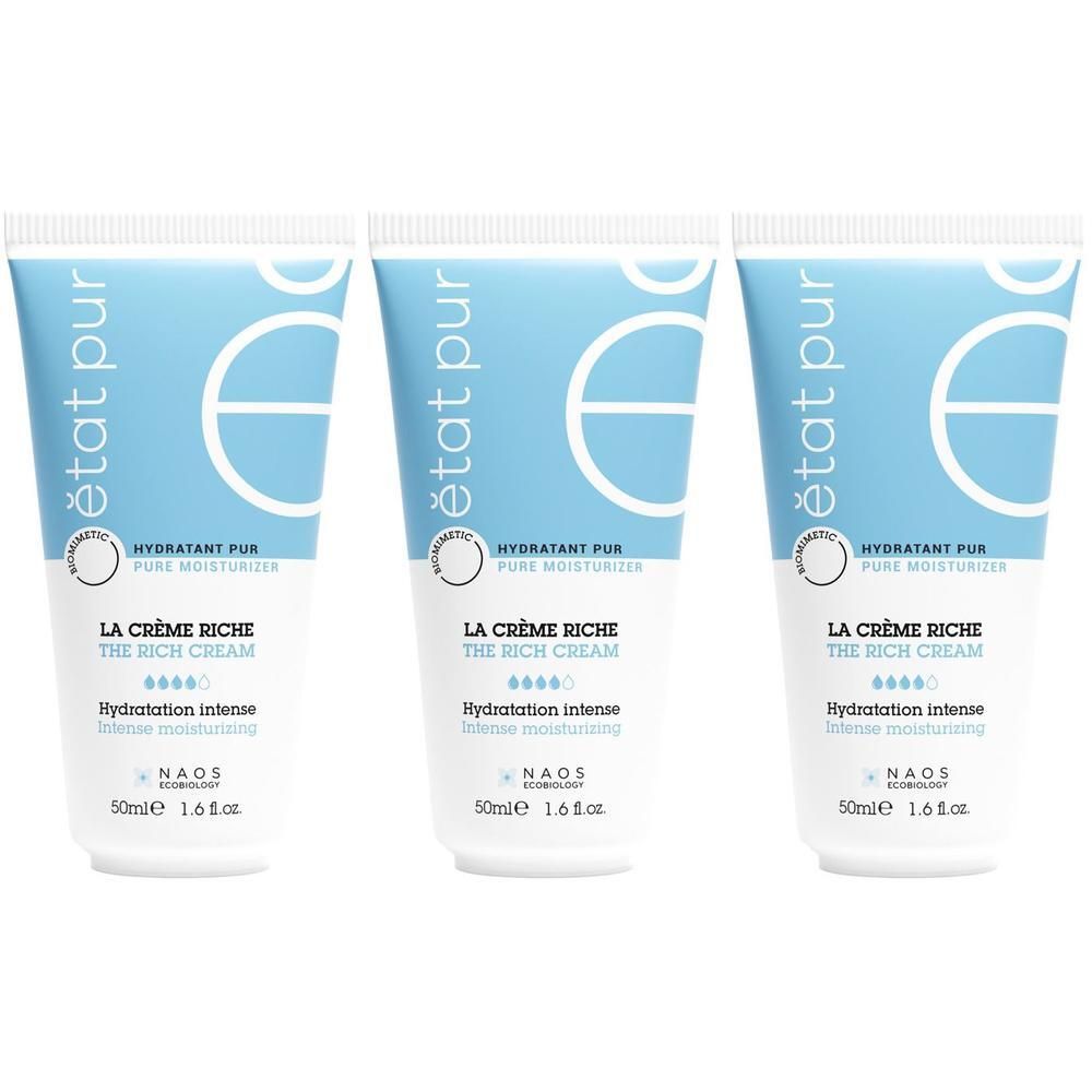 Etat Pur Crema Idratante Ricca 40ml 3x50 ml