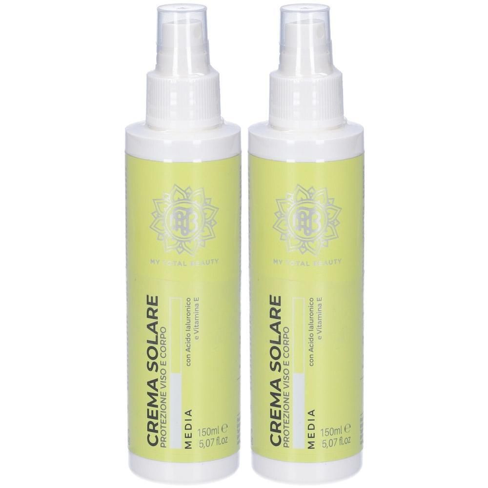 My Total Beauty Crema Solare Protezione Media Spray 2x250 ml