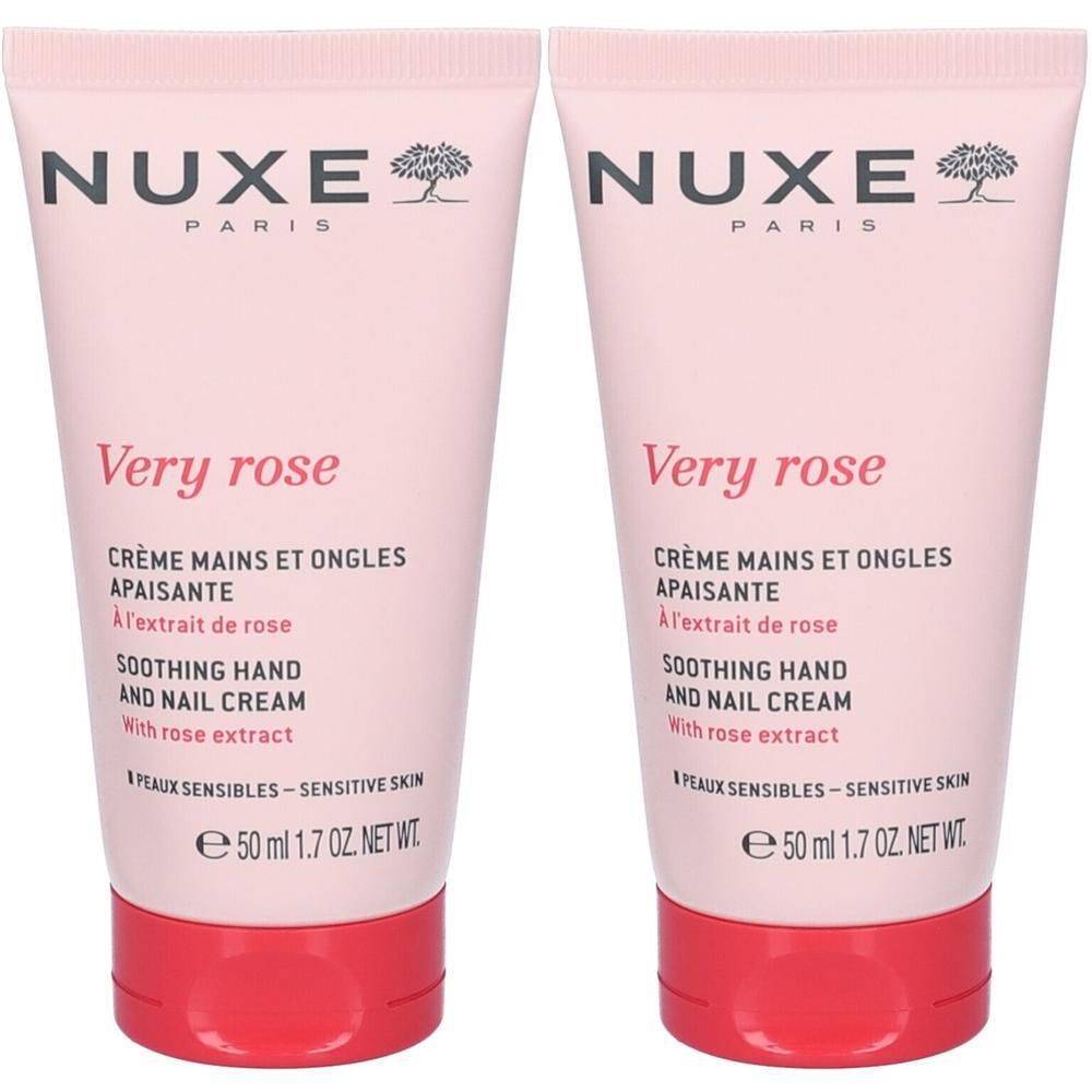 Nuxe Very Rose Crema Lenitiva per Mani e Unghie 2x50 ml