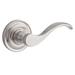 Baldwin Curve Passage Door Lever w/ Round Rose 5.8 H x 10.8 W x 3.4 D in gray in Satin Nickel | 5.8" H X 10.8" W | Wayfair 9BR3520-013