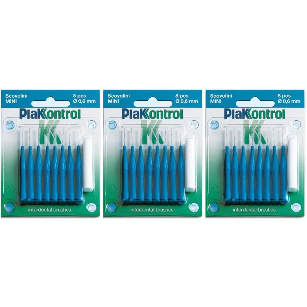 Extra Large Plakkontrol 1,5mm 3x6 pz Spazzolino da denti