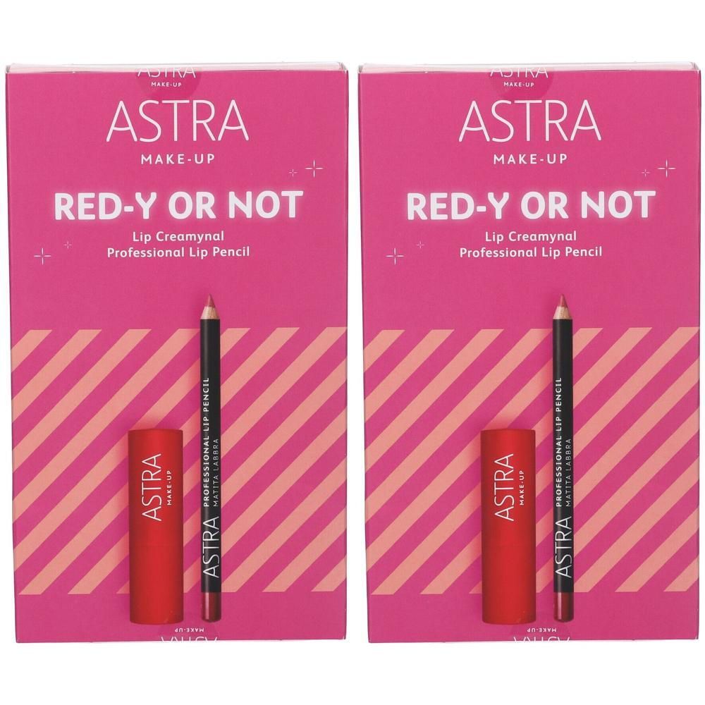 Astra Makeup Kit Regalo Read-Y Or Not Combo Labbra Rossetto + Matita 2