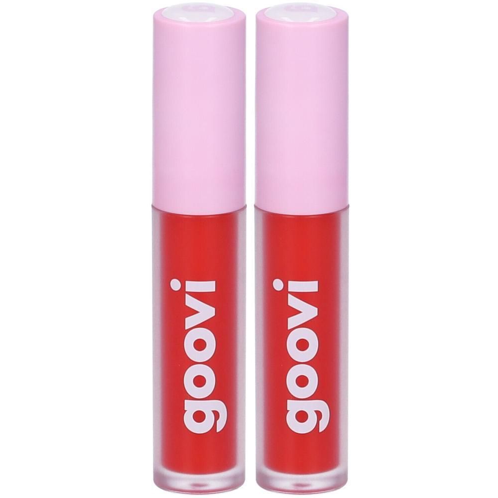 Goovi Melty Lips Lip Oil Colore 02 Glassy Red 2x4 ml