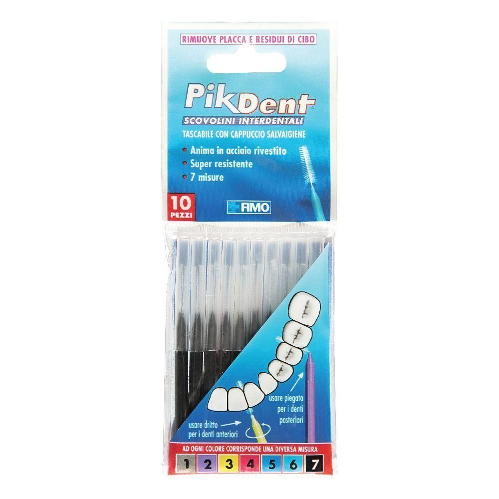 Pikdent Stuzzicolino 7 Nero 10 Pezzi 4x1 St