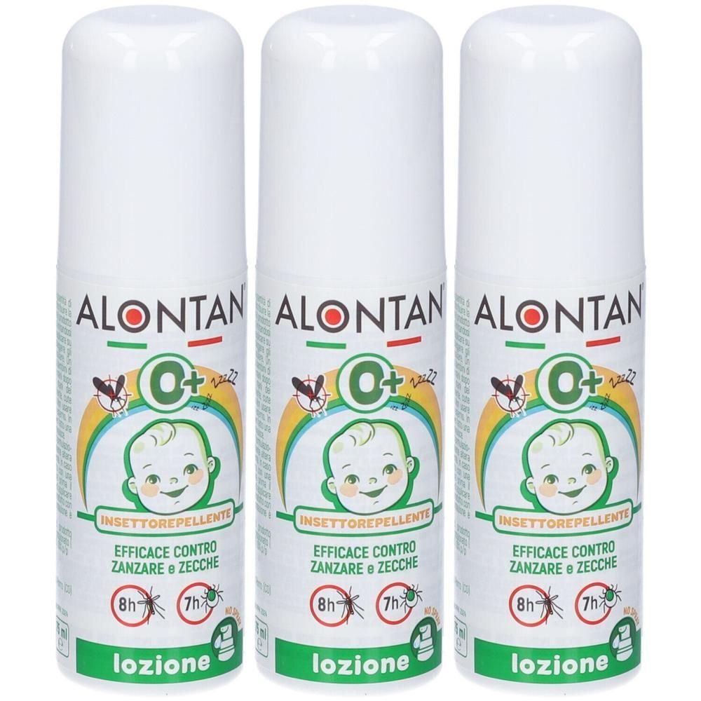Alontan Baby 0+ Insettorepellente Lozione 3x75 ml