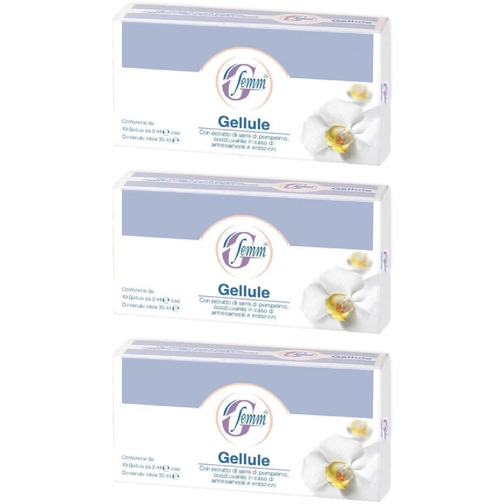 AVD G-Femm Gellule Intime 3x10x3 ml Pipette monodose