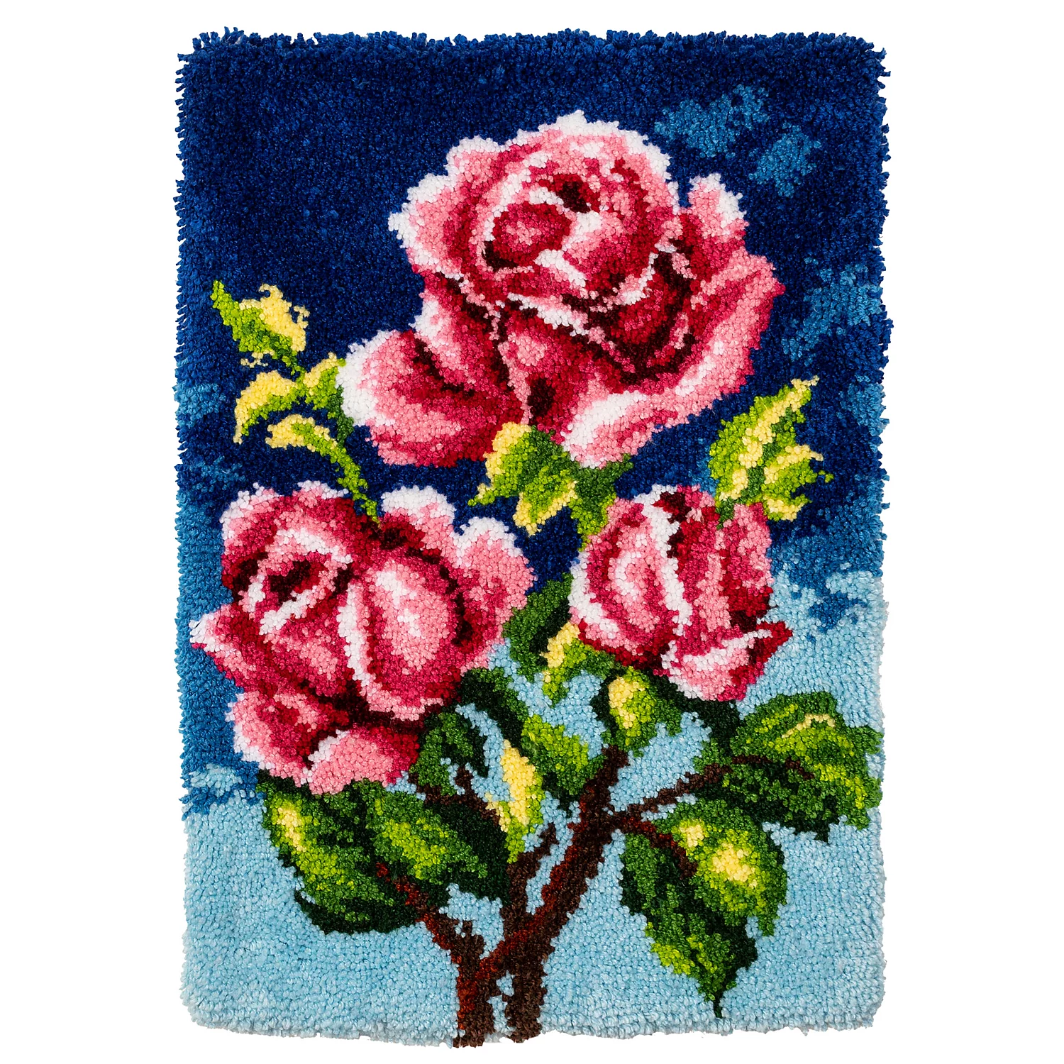 Knüpfteppich Rosen, 50 x 74,5 cm