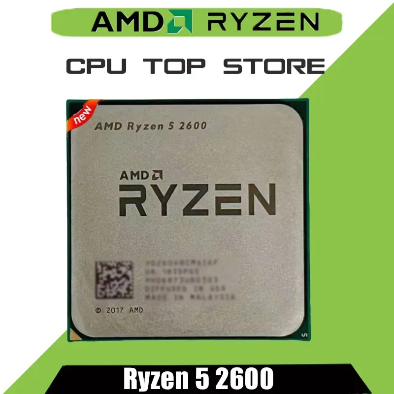 AMD Ryzen 5 2600 Desktop-Gaming-Prozessor 6 Kerne 12 Threads Basis 3,4GHz Sockel AM4 Büro-PC Computer-CPU