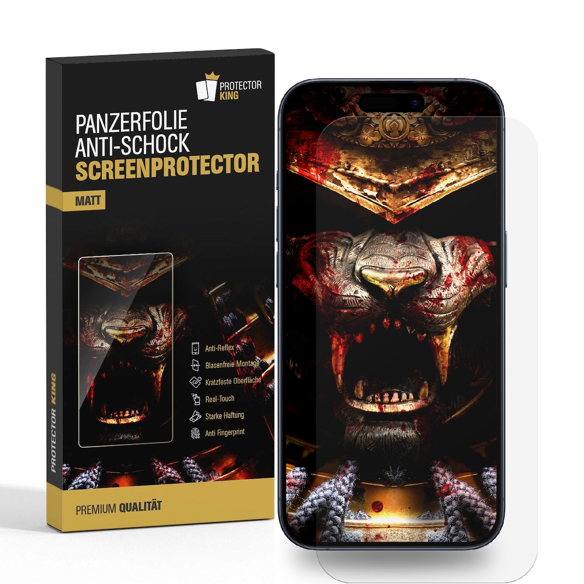 5x Panzerfolie für iPhone 17 Pro Anti-Shock, Anti-Reflex, Anti-Kratz, Anti-Schmutz, matt entspiegelt Displayschutz Schutzfolie Screen-Protector