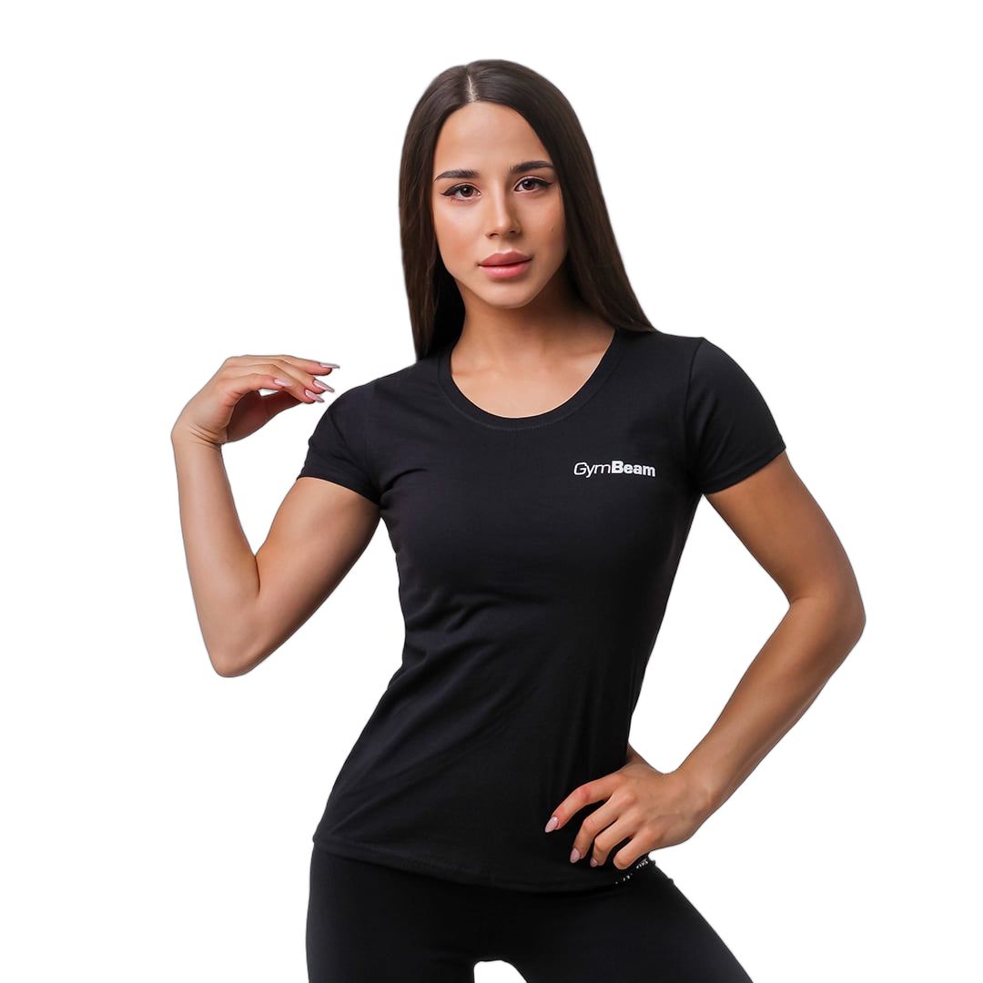 T-shirt donna Basic nera slim 1 St