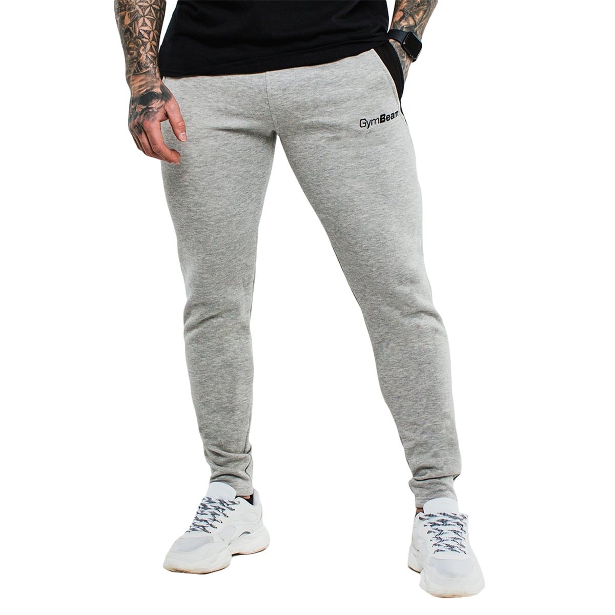 Pantaloni uomo slimfit in cotone e poliestere grigi 1 St