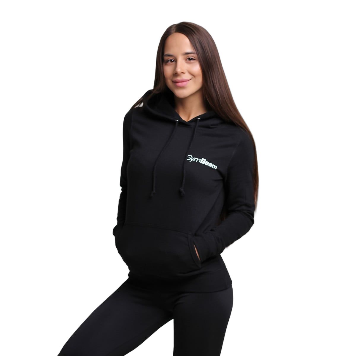 Felpa donna PRO con cappuccio regular Black 1 St