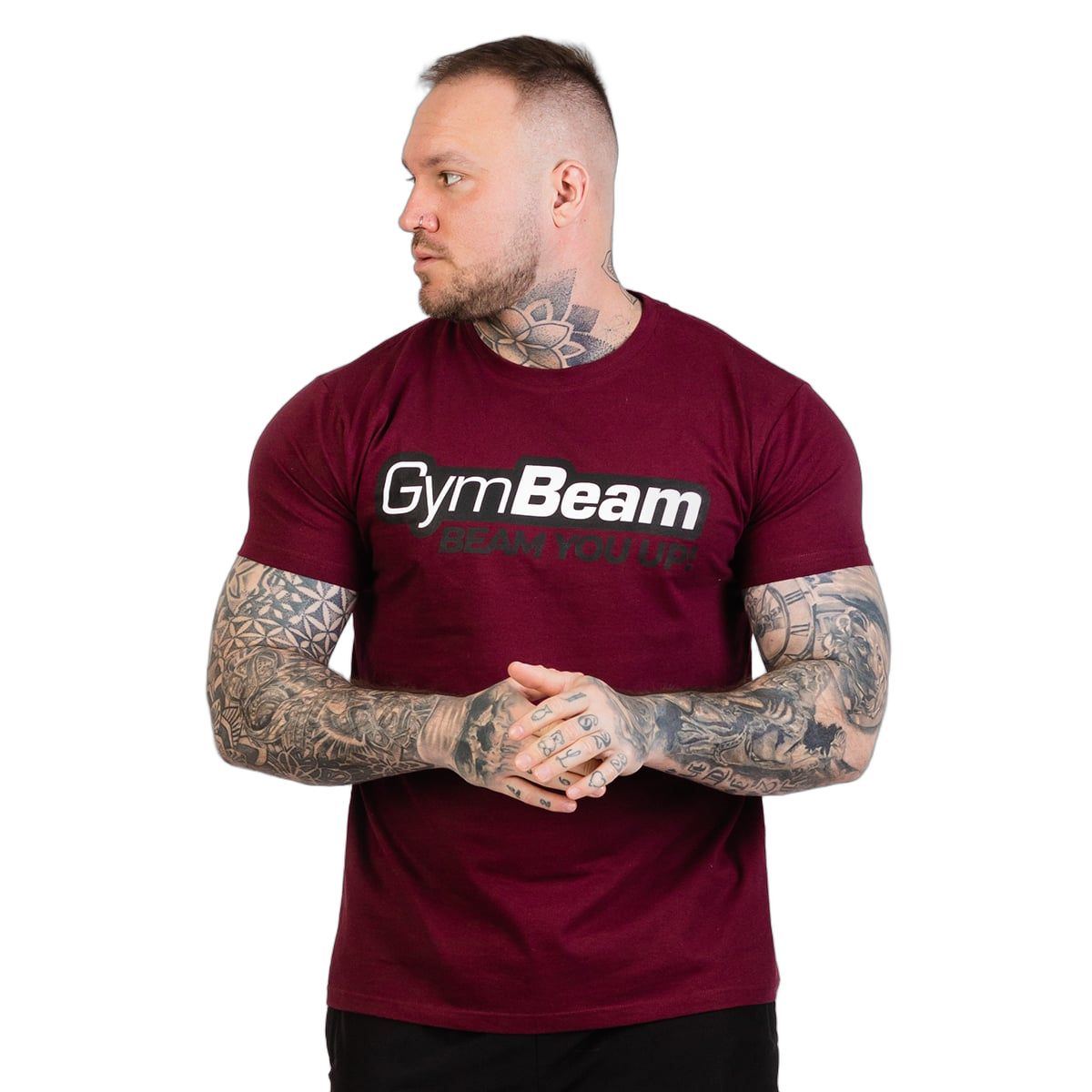 T-shirt uomo Beam Burgundy regular 1 St