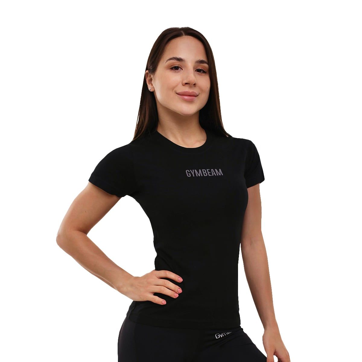 T-shirt donna FIT slim in cotone nera 1 St