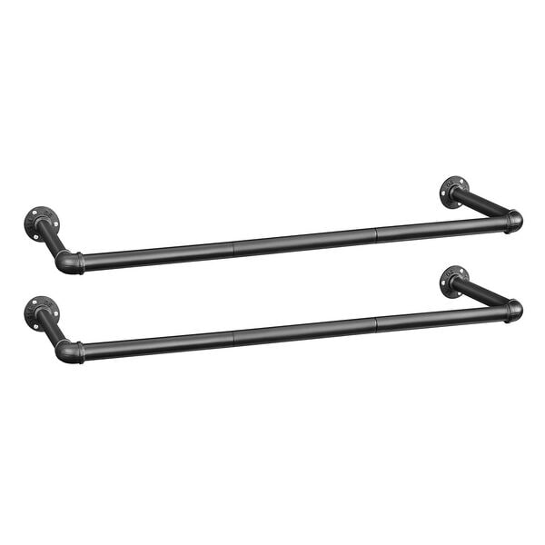 Songmics Wandgarderobe schwarz 92/30/2,6 cm, 92x2.6x30 cm