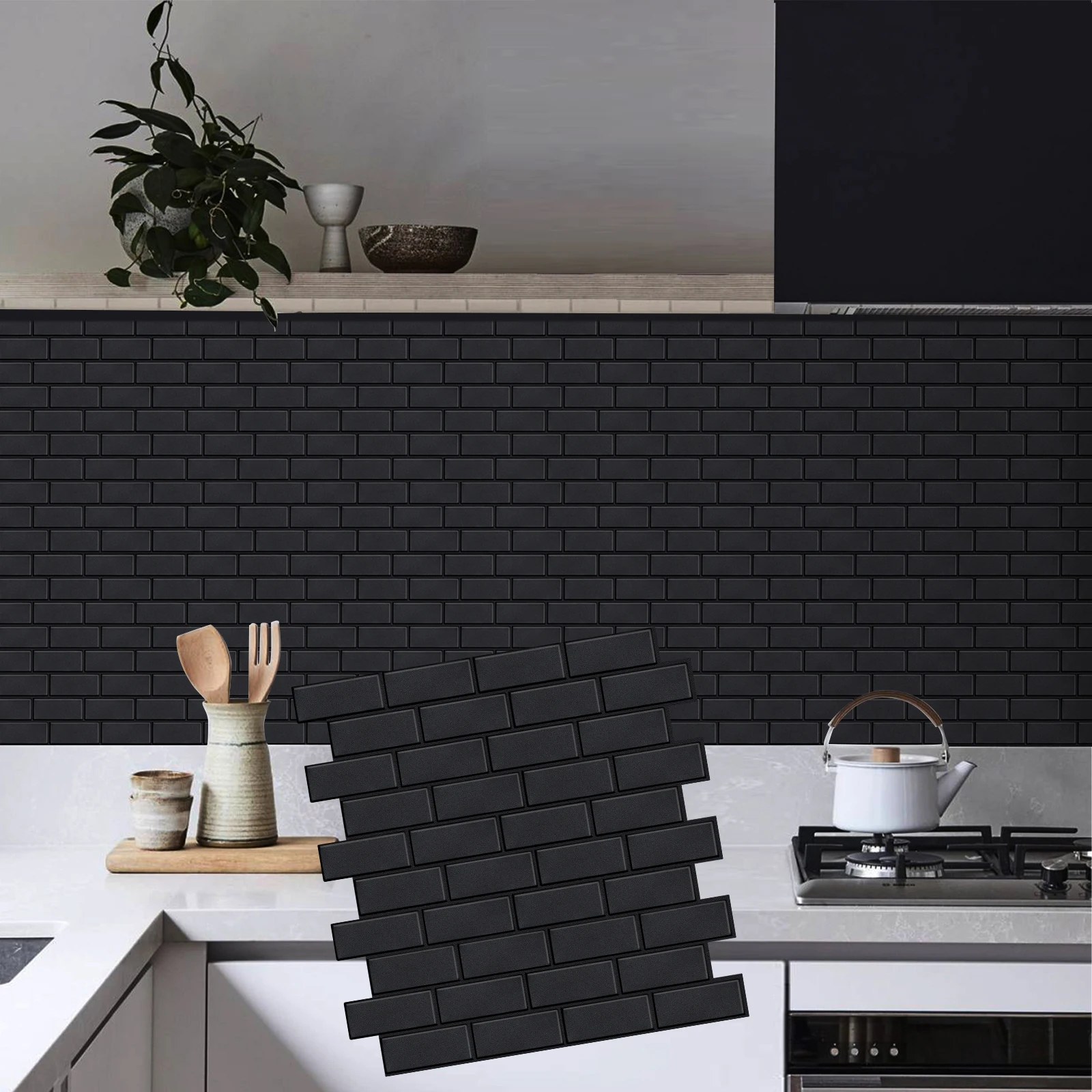 1/10 Blatt stark klebende Wanda uf kleber einfach zu installieren Bauernhaus Küchen fliesen Backs plash dickere Design Tapete für zu Hause
