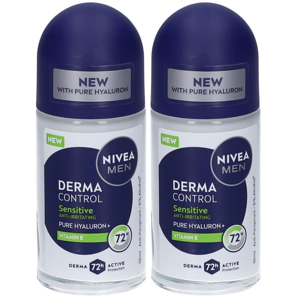 Nivea Men Derma Control Sensitive Deodorante Roll-on per Pelle Sensibi