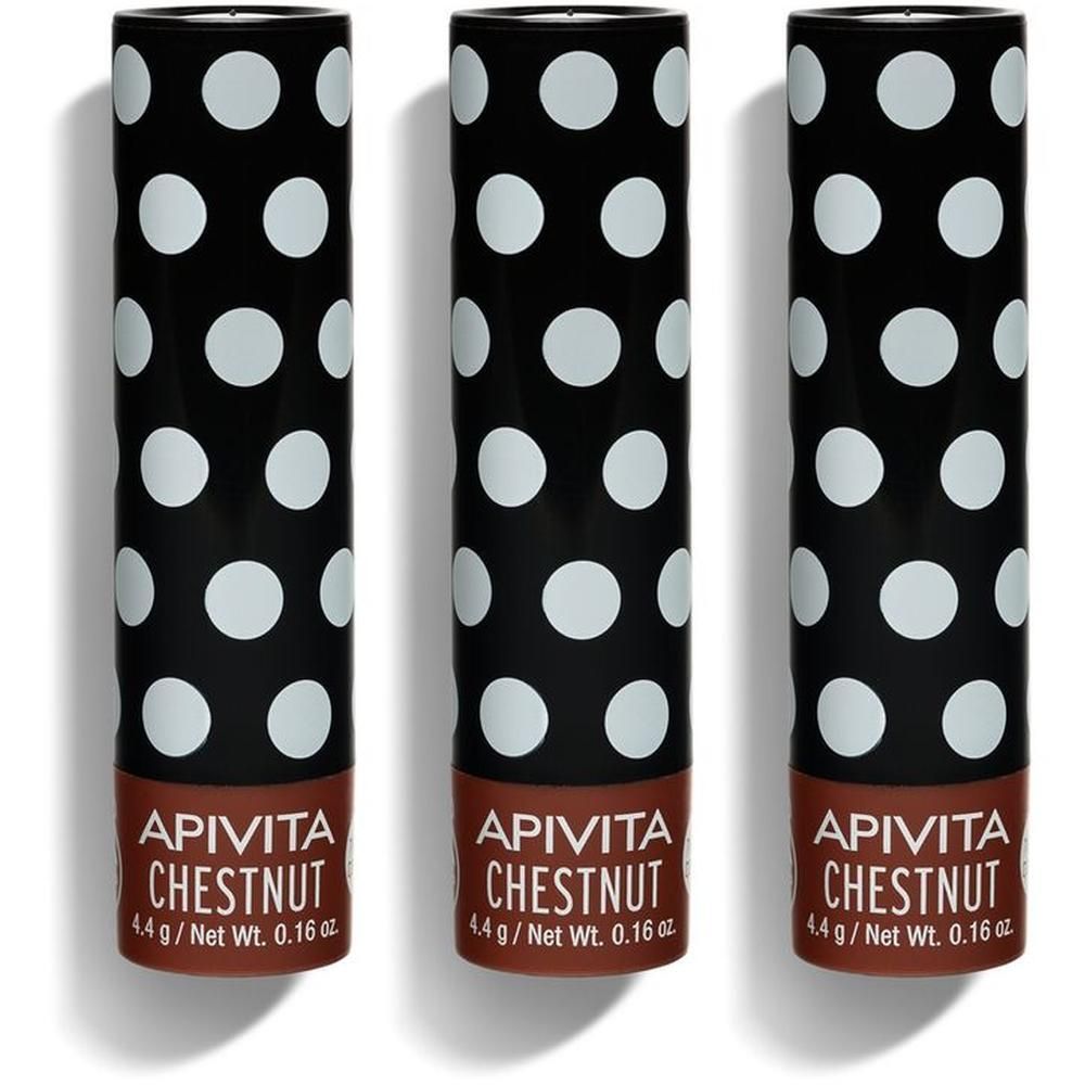Apivita Balsamo Labbra Colorato alla Castagna - Colorazione Cioccolato