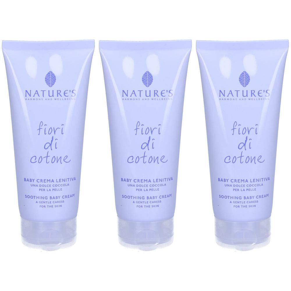 NATURE'S Fiori Di Cotone Baby Crema Lenitiva 3x100 ml