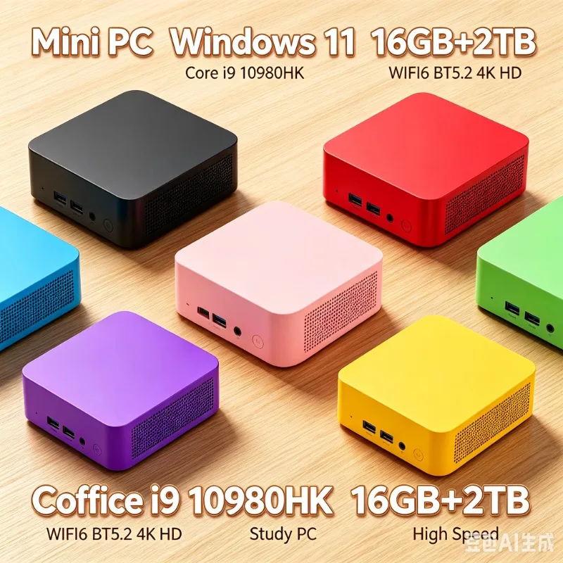 Intel Core I9 10980HK Windows 11 Small Pocket Computer Mini PC 16GB RAM 1/2TB SSD WIFI6 BT5.2 4K Desktop PC Gaming Computer