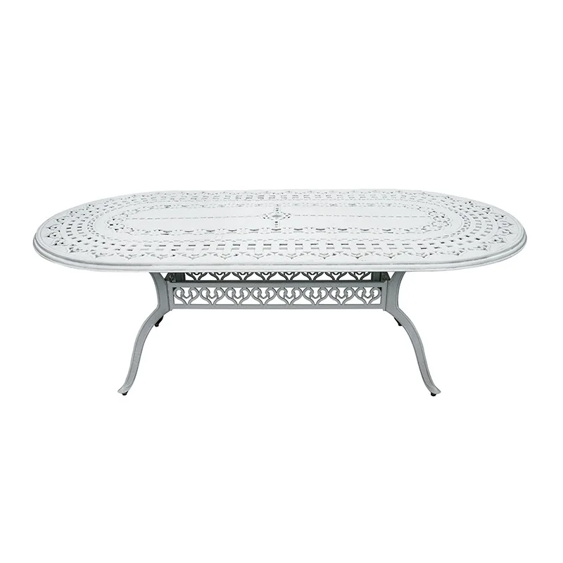 Outdoor tables and chairs cast aluminum leisure combination outdoor garden balcony tables and chairs five-piece set white courty