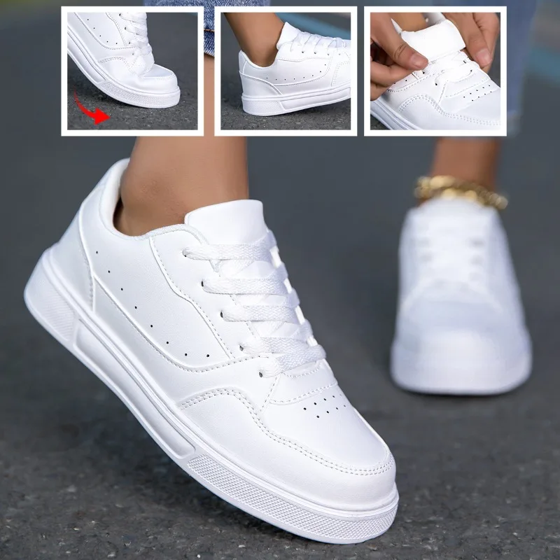 MAEDEF Damenschuhe Herren Freizeitschuhe Weiße Turnschuhe Vulkanisierte Schuhe Rutschfester Skateboardschuh Damen Sportschuh Herrenschuhe ​