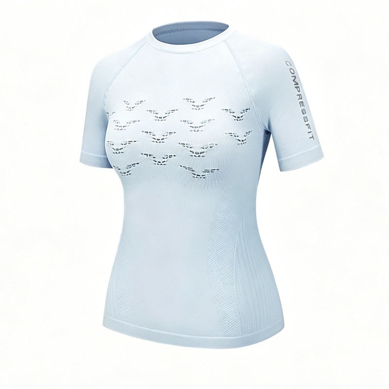 Women's Solid Colored Workout Shirt Running Top Running Shirt Workout Tops Summer Spring Fall Hooded Short Sleeve Quick Dry Lightweight Moisture Wicking Breathable Gym Running Walking Fitness Yoga