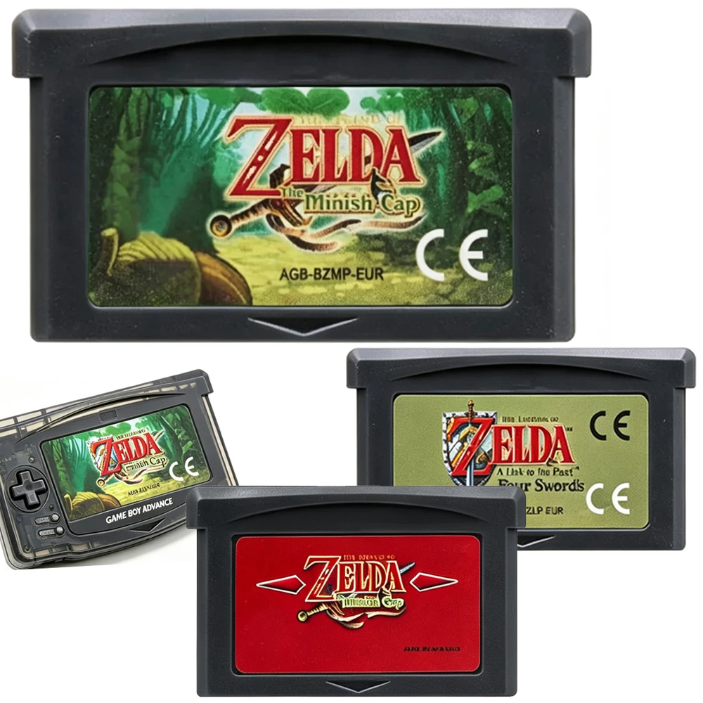 HOT GBA Game Cartridge 32 Bit Video Game Console Game Card Link To The Past FOUR SWORDS Minish Cap