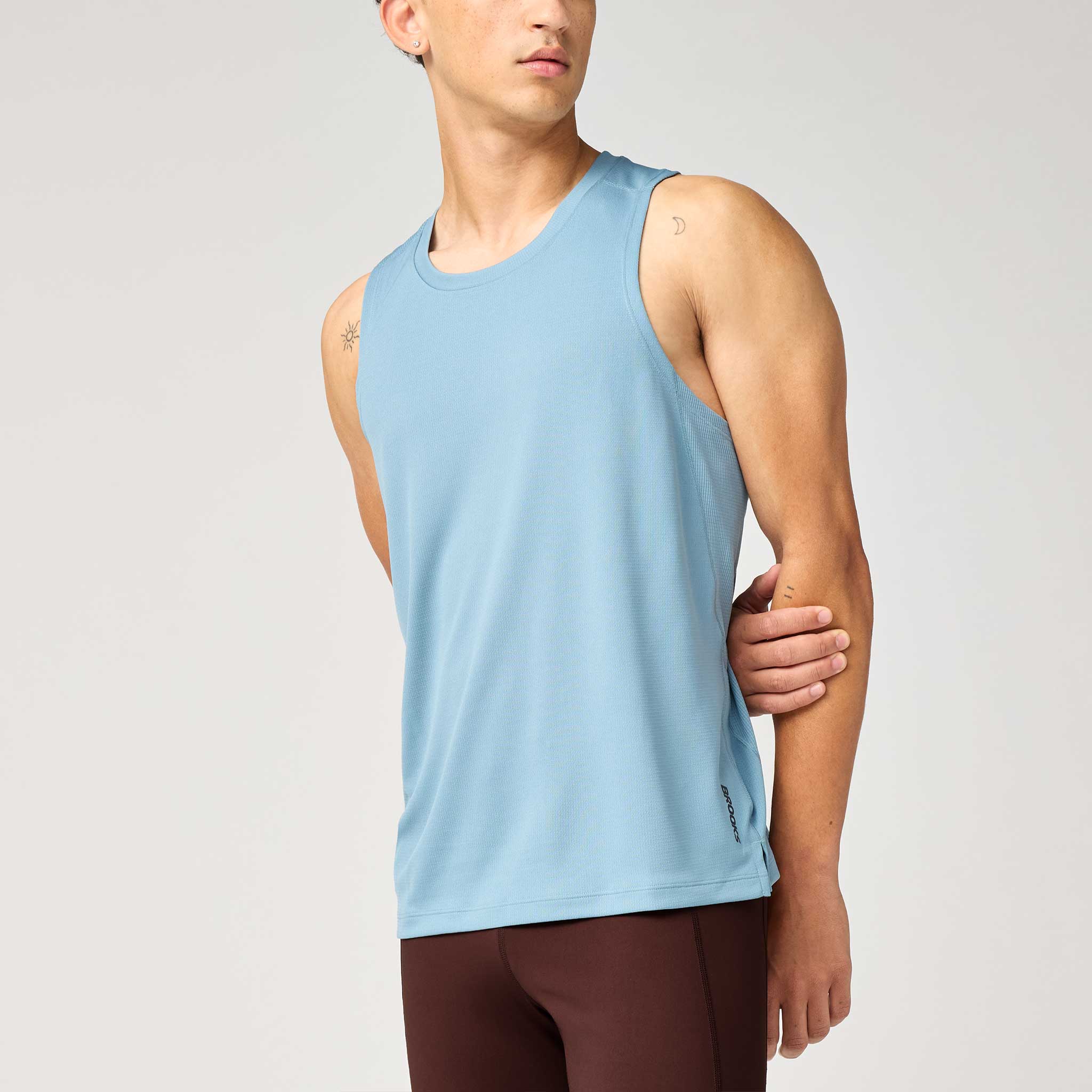 Brooks Dash Singlet Men's Running Apparel Blue Haze