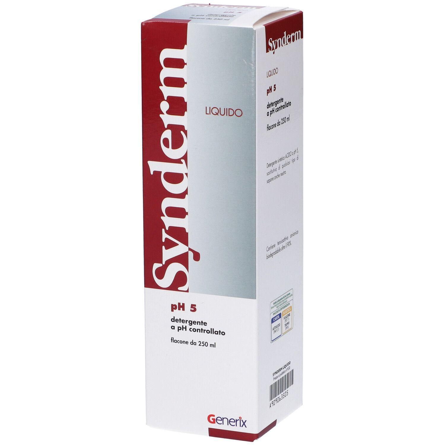 Synderm Detergente Liquido Ph5 4x250 ml Sapone liquido