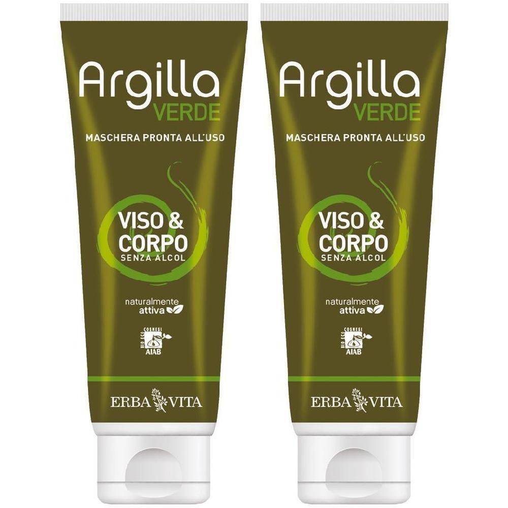 Argilla Verde Maschera Pronta 2x250 ml Crema