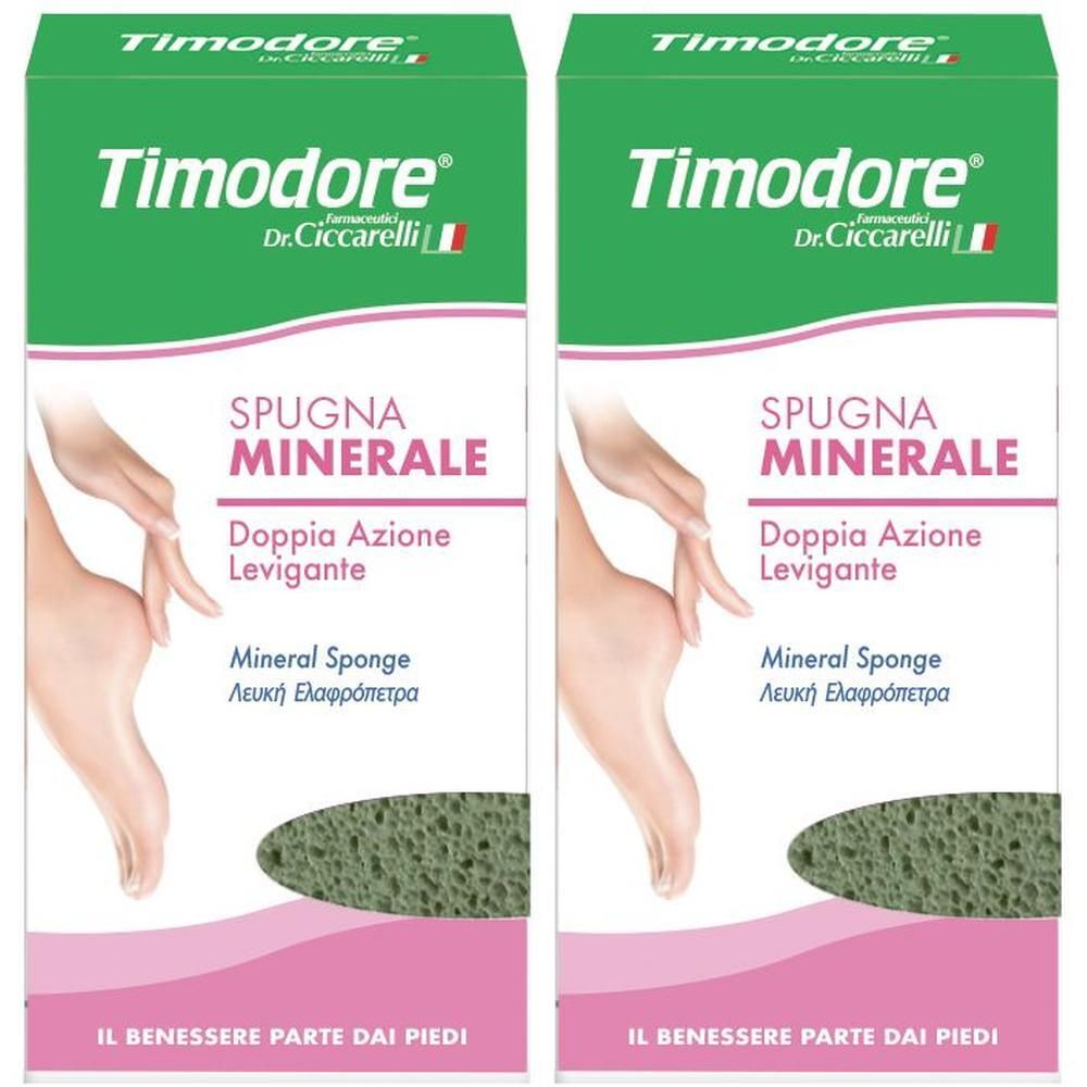 Timodore Spugna Minerale Doppia Azione 2x1 St