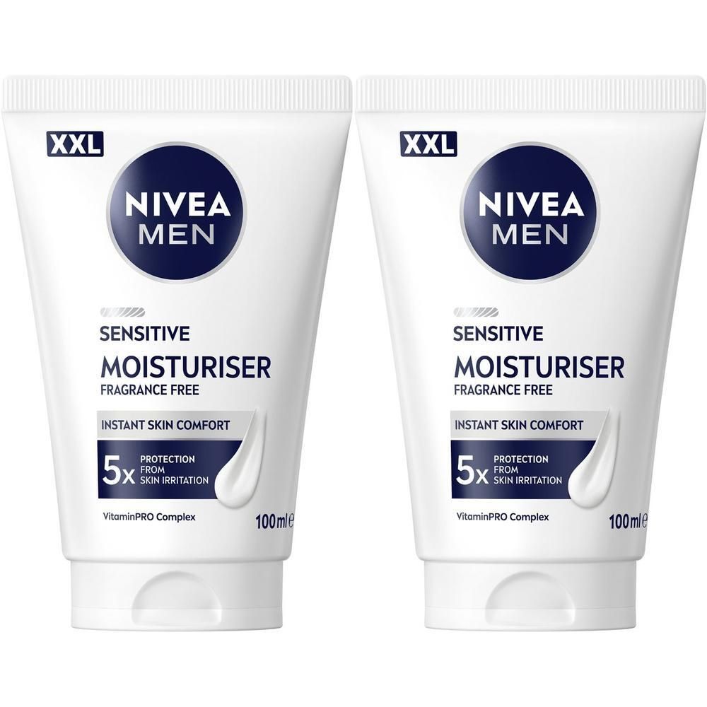 Nivea Men Sensitive Moisturiser 2x100 ml