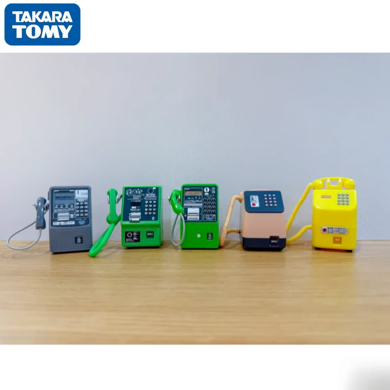 Takara Tomy Genuine Simulation Retro Japanese NTT Public Telephone Gacha Miniature Telephone Model
