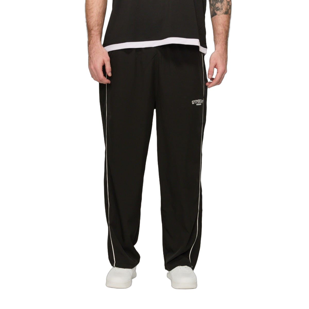 Pantaloni uomo oversize Varsity nero a gamba larga 1 St
