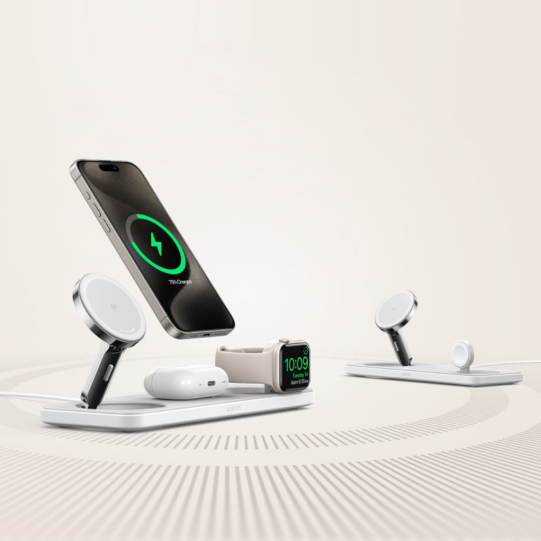 Anker MagGo Kabellose Ladestation (3-in-1 Pad) Image